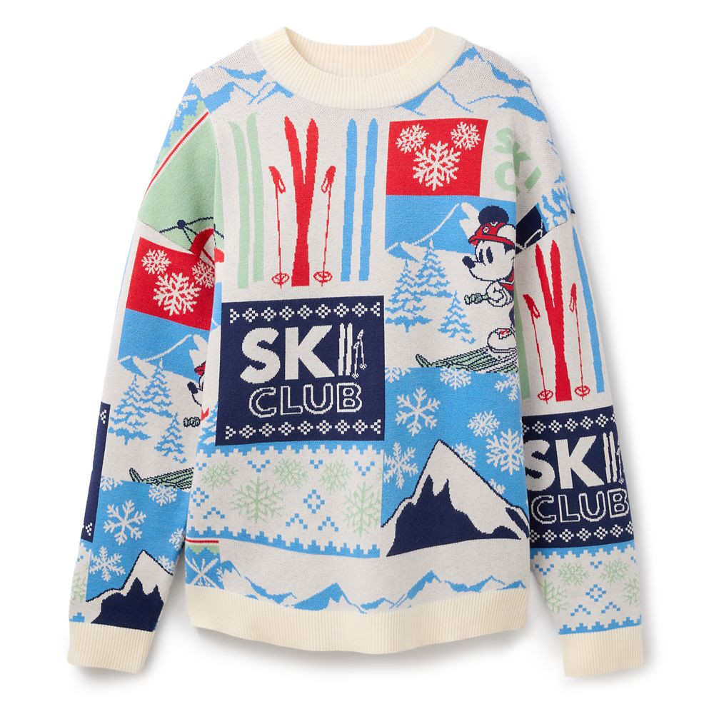 Mickey Mouse Winter Scenic Pullover Knit Sweater for Adults | Disney Store