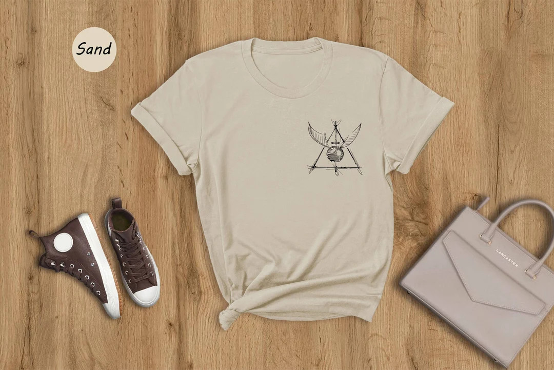 Pocket Snitch Hallows Shirt, Harry Potter Gift, Gryffindor T-Shirt, Slytherin Shirt, Harry Potter... | Etsy (US)