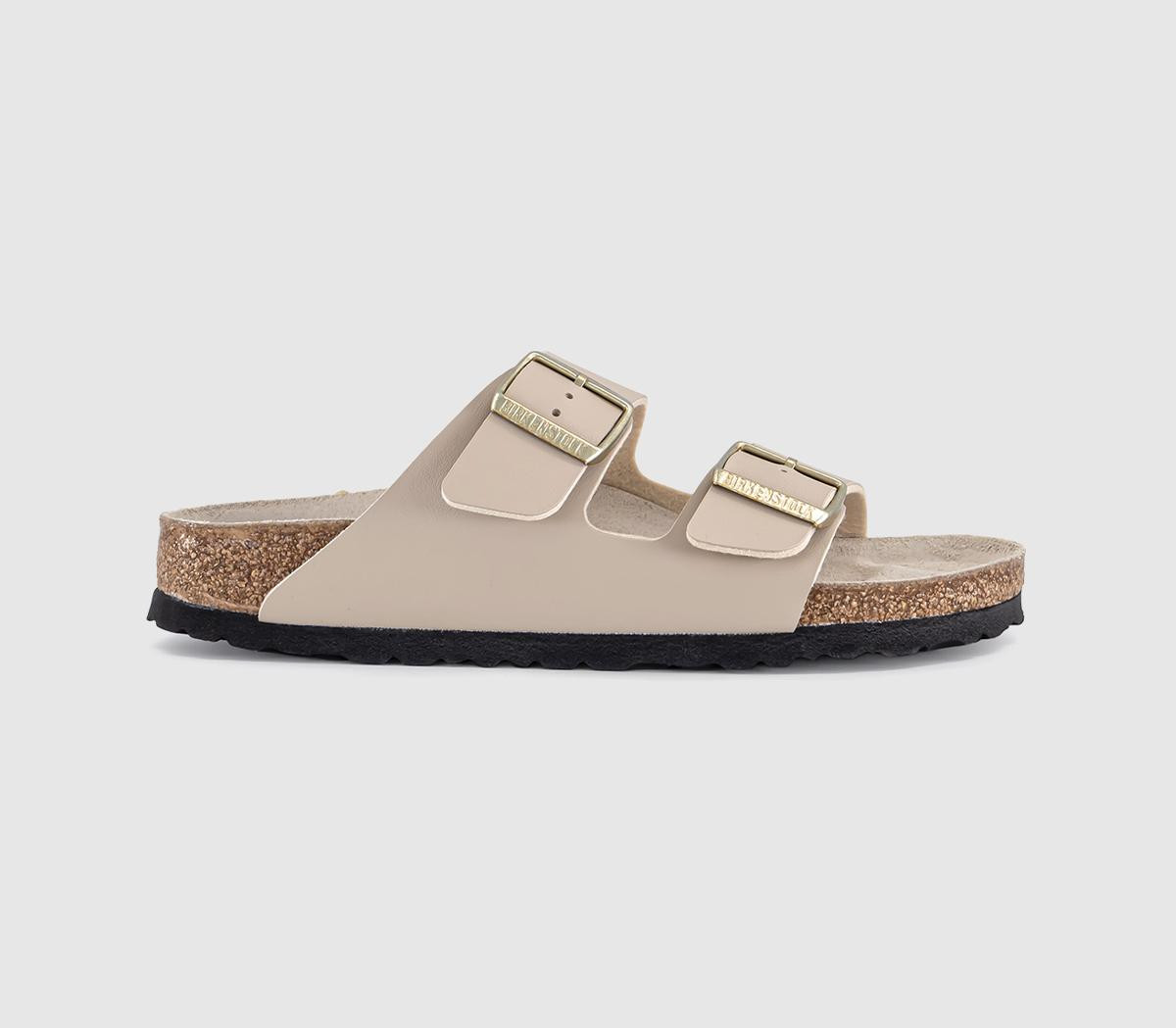 Birkenstock Womens Arizona Two Strap Sandals Sandcastle Oyster Triples Birko Natural, 6 | Office Shoes (UK)