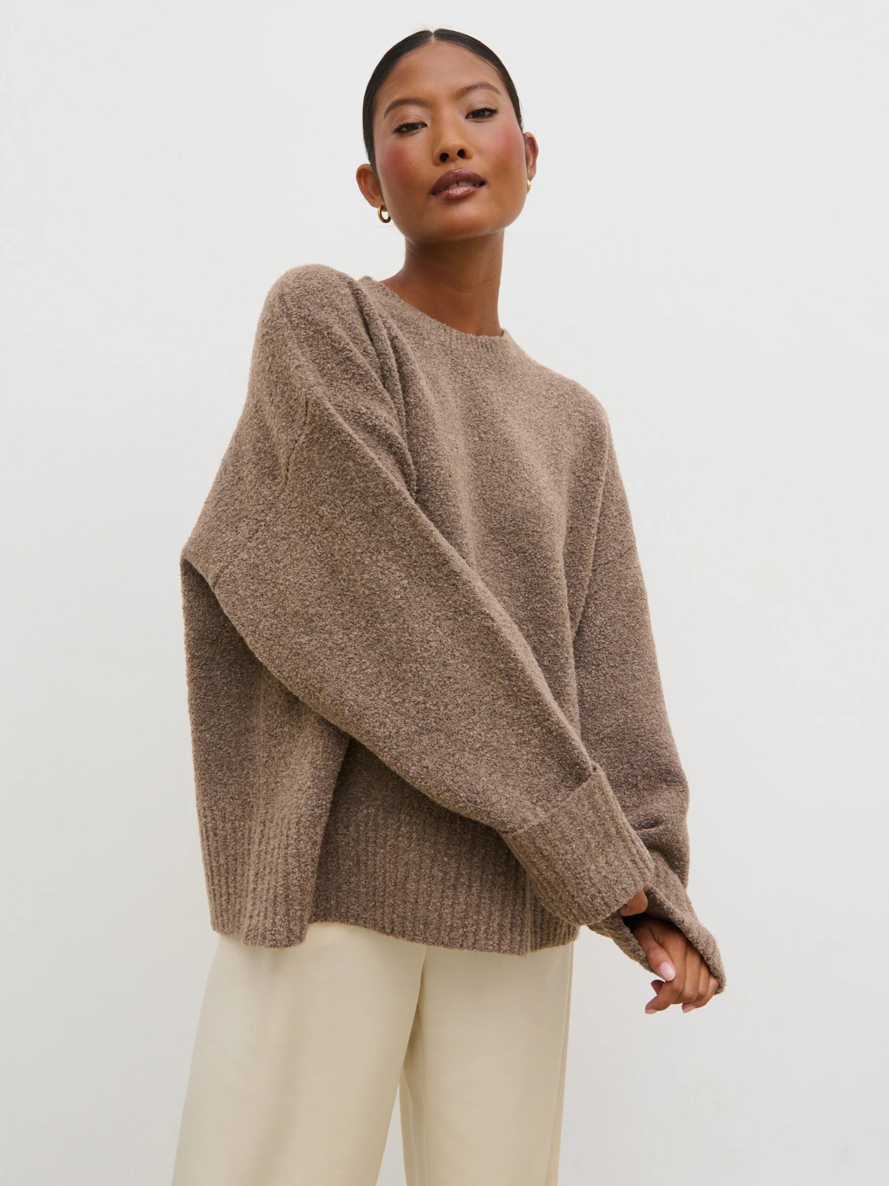 Camille Oversized Borg Jumper | Pretty Lavish (UK)