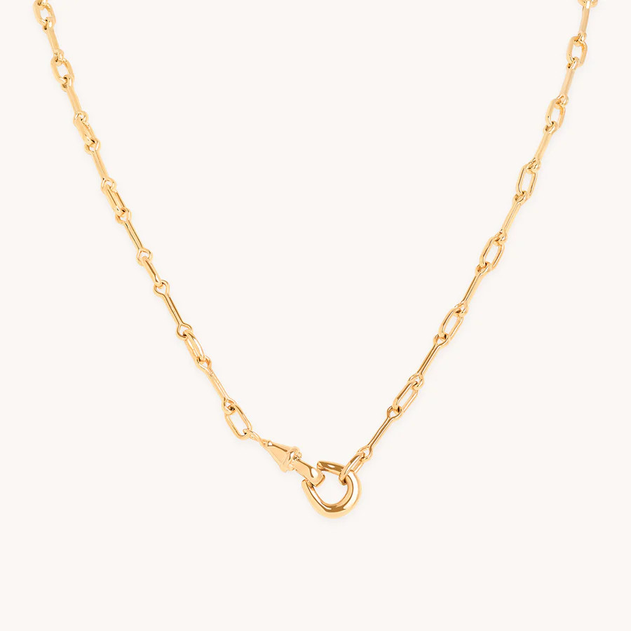 Hardware Pendant Cord Necklace in Gold | Astrid & Miyu UK