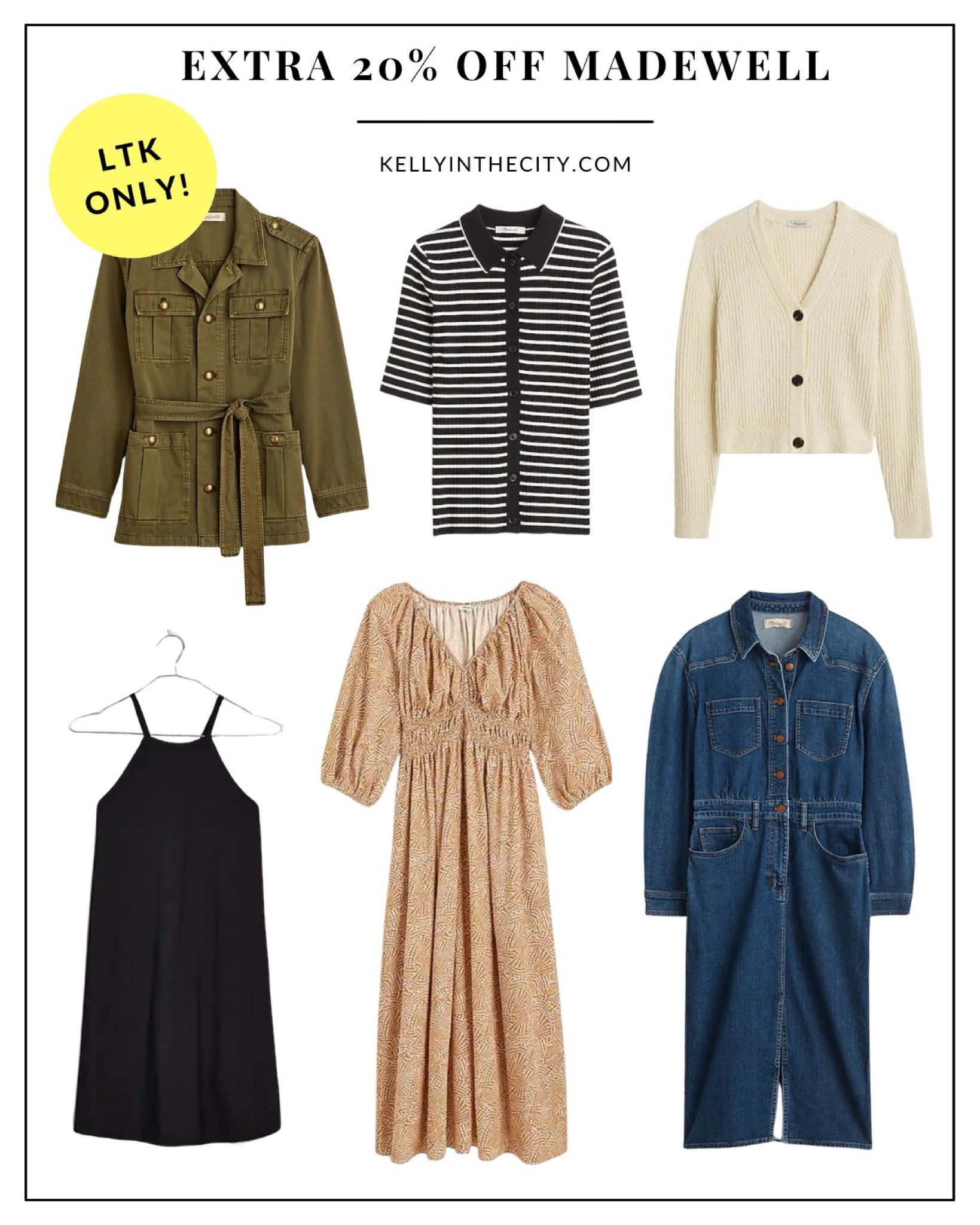 LTK x Madewell sale and sale! Field jackets, polo sweaters, cardigans, exercise dresses, maxi dresses, and denim dresses for double the discount.

#LTKSaleAlert #LTKxMadewell #LTKFindsUnder50