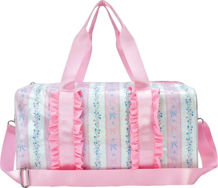 Kids' Floral Stripes Duffle Bag | Nordstrom
