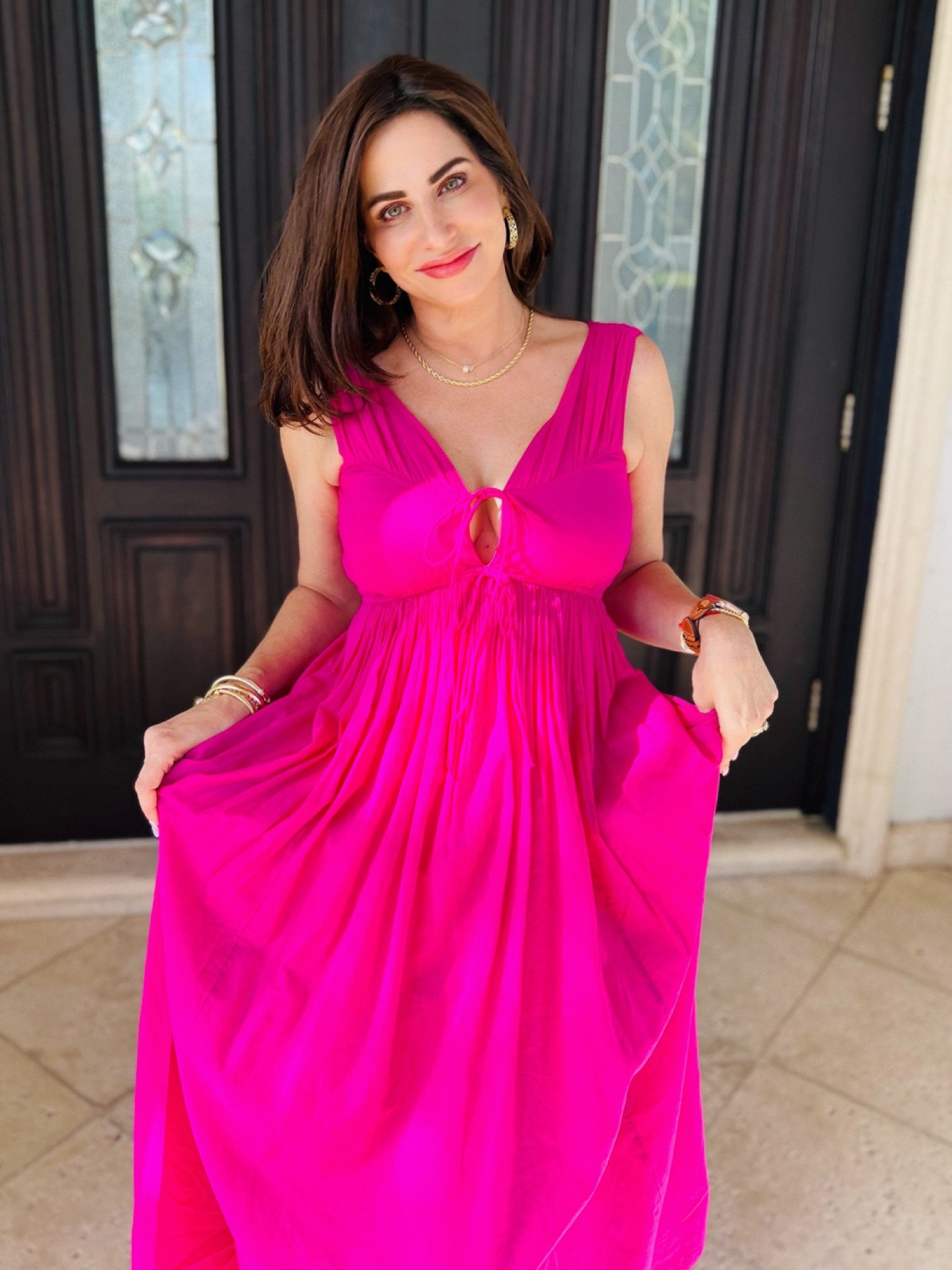 A great flowy maxi dress . 
Wearing xsp

#LTKstyletip #LTKSeasonal #LTKsalealert