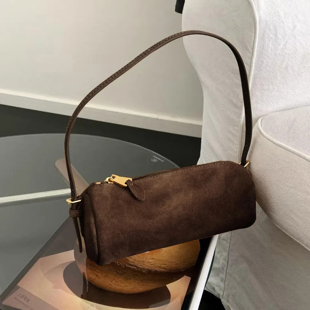 Small Suede Tote Bag,genuine Leather Handbag,minimal Design Suede Shoulder Bag - Etsy | Etsy (US)