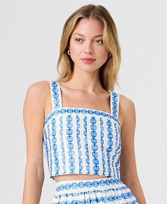 French Connection Women's Structured Sleeveless Taffeta Top - Macy's | Macy's