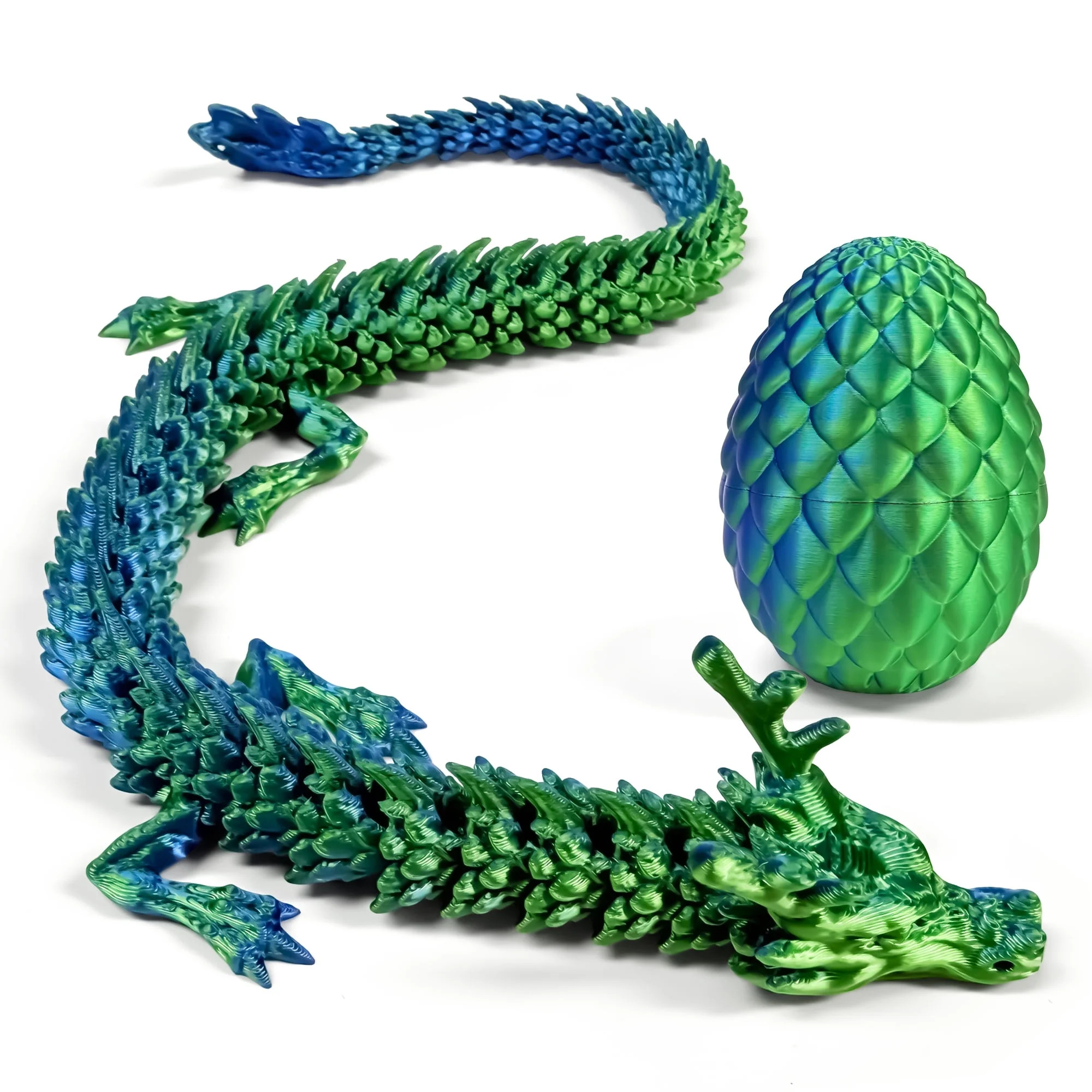 3D Printed Dragon Egg, Colorful 3D Printer Articulated Dragon Toy for Kids, 12 inch 3D Printed Ea... | Walmart (US)