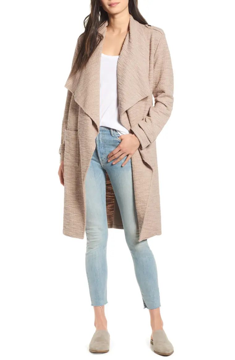 Revolution Drapey Bouclé Trench Coat | Nordstrom