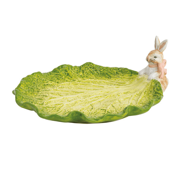 Small Bunny Cabbage Platter | Mud Pie