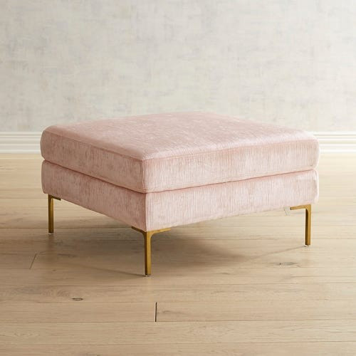 Barrett Blush Cocktail Ottoman | Pier 1 Imports