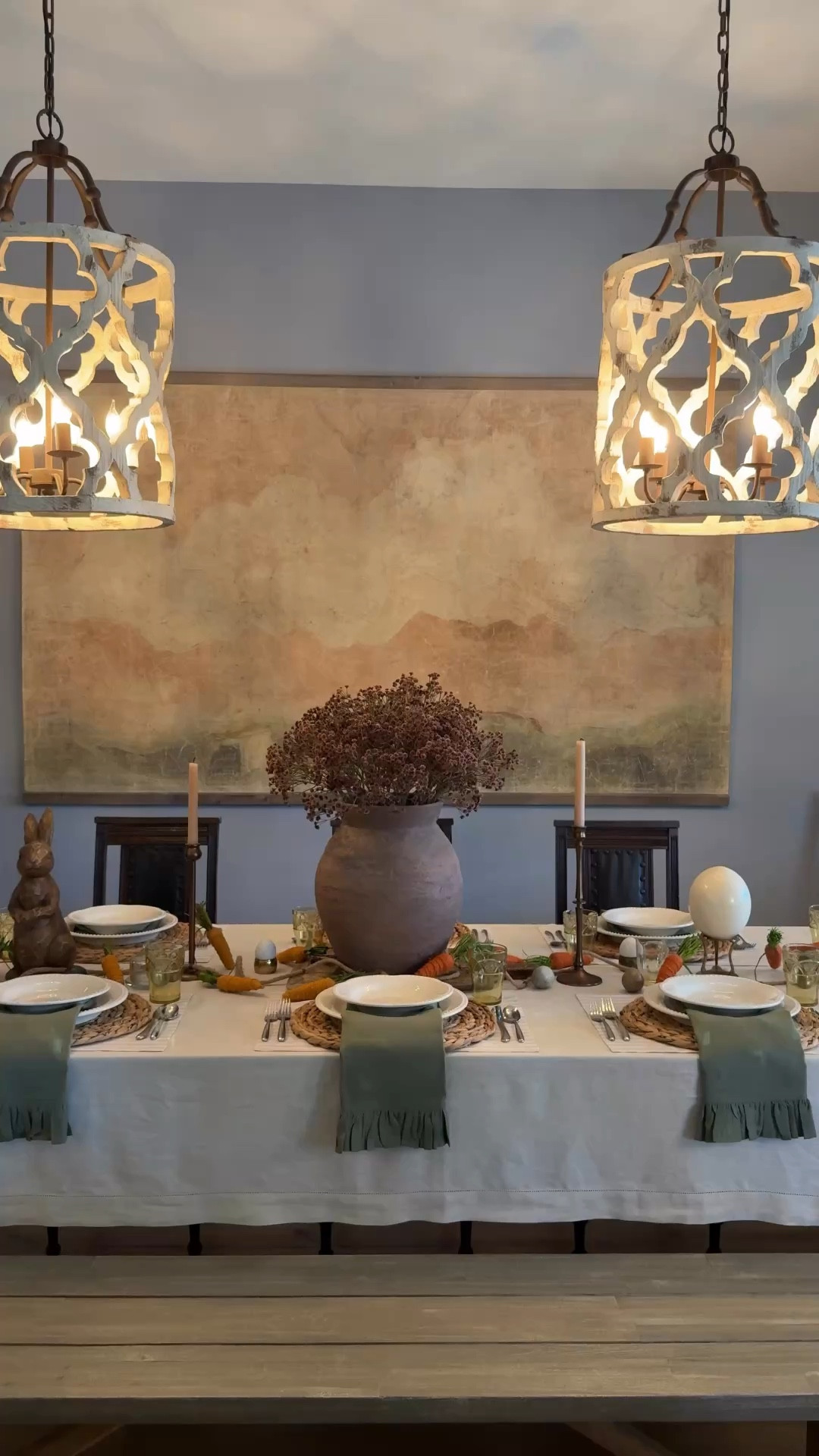 Spring hosting, styled with pieces you will reach for all year. I layered this table with the Classic Hemstitch Tablecloth, Amalfi Stripe Placemats, and Gabrielle Ruffle Napkins from Solino Home. These linens feel effortless and timeless, versatile enough for everything from everyday dinners to holiday hosting. Shop the full tablescape below. @Solino Home #solinohome #ad

#LTKSeasonal #LTKHome