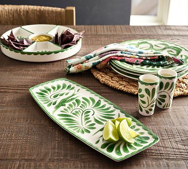 Puebla Porcelain Serving Platter | Pottery Barn (US)