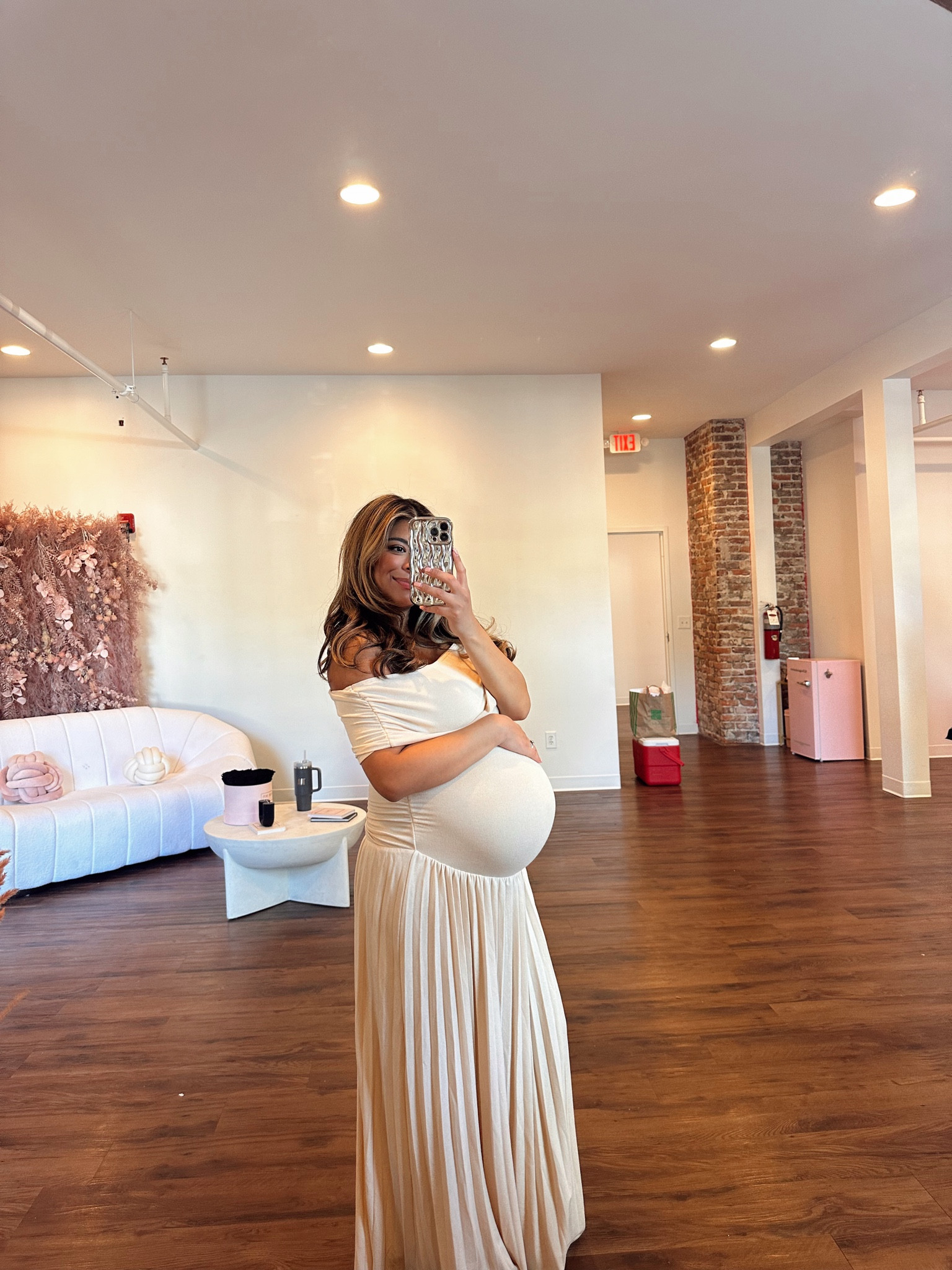 the viral lioness dress perfect for the bump! i went with my normal size since it’s stretchy and bump friendly 🤍 

#LTKBump #LTKBaby