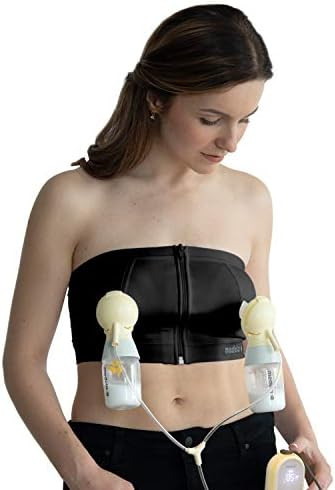 Medela Easy Expression Hands Free Pumping Bra, Black, Medium, Comfortable & Adaptable with No-Slip S | Amazon (CA)