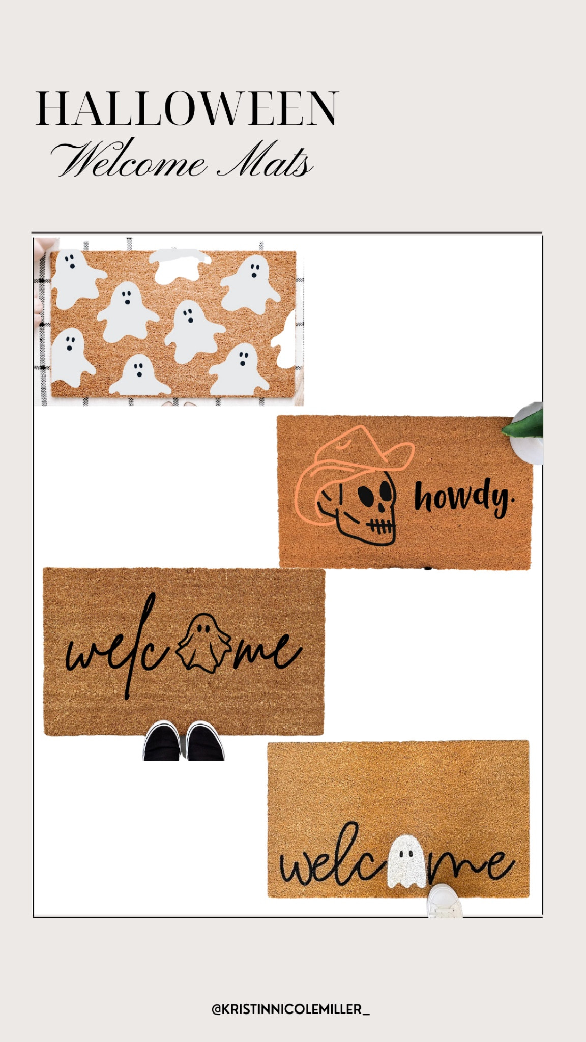 Halloween welcome mats, hocus pocus, ghosts, skeletons, pumpkins, home decor, fall favorites, support small business, Etsy 

#LTKSeasonal #LTKhome #LTKunder100