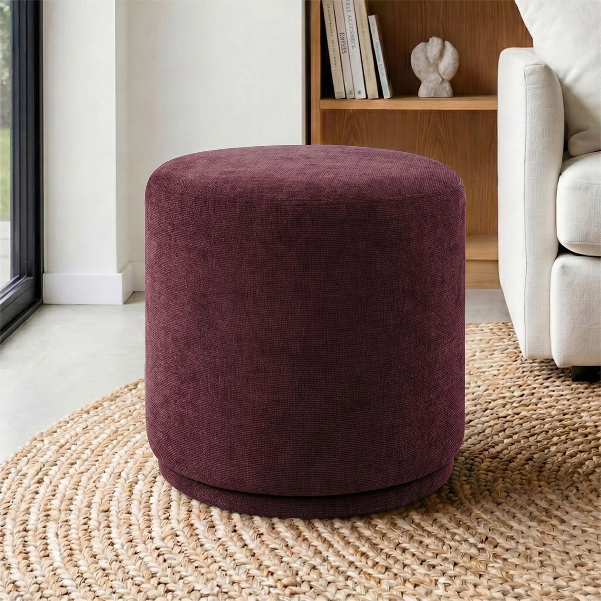 18.5" Wide Round Swivel Ottoman | Wayfair North America