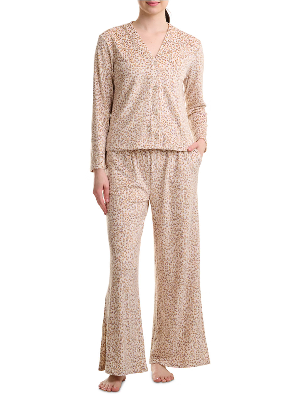 Velour Leopard 2-Piece Lounge Set | Saks Fifth Avenue