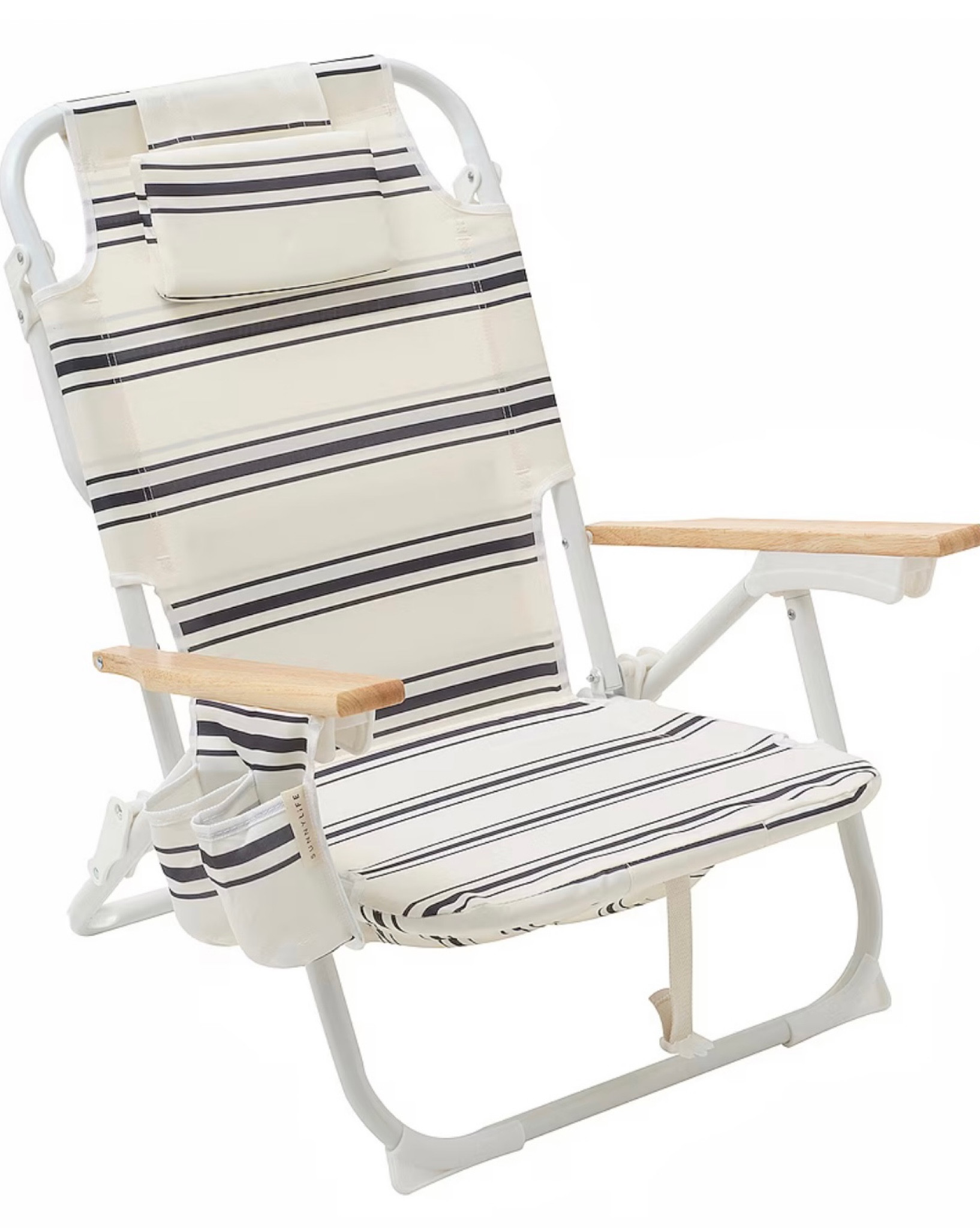Beach chair / Nautical beach chair. Perfect beach chair for memorial day and ships in time. 

I got a matching set, so cute! 

#LTKSeasonal #LTKFind