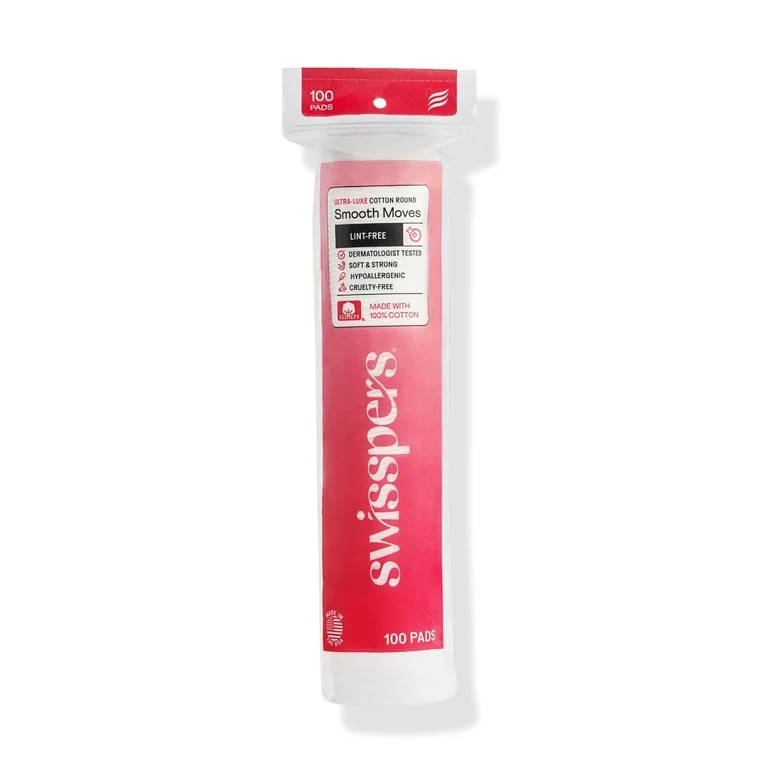 Swisspers 100% Ultra-Luxe Cotton Rounds, Soft & Strong, Lint-Free, 100% Pure Chlorine-Free Premiu... | Walmart (US)