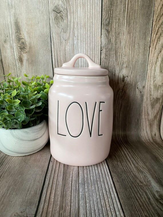 LOVE Pink Canister | Etsy (US)