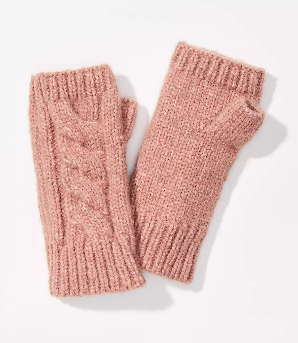 Cable Fingerless Gloves | LOFT