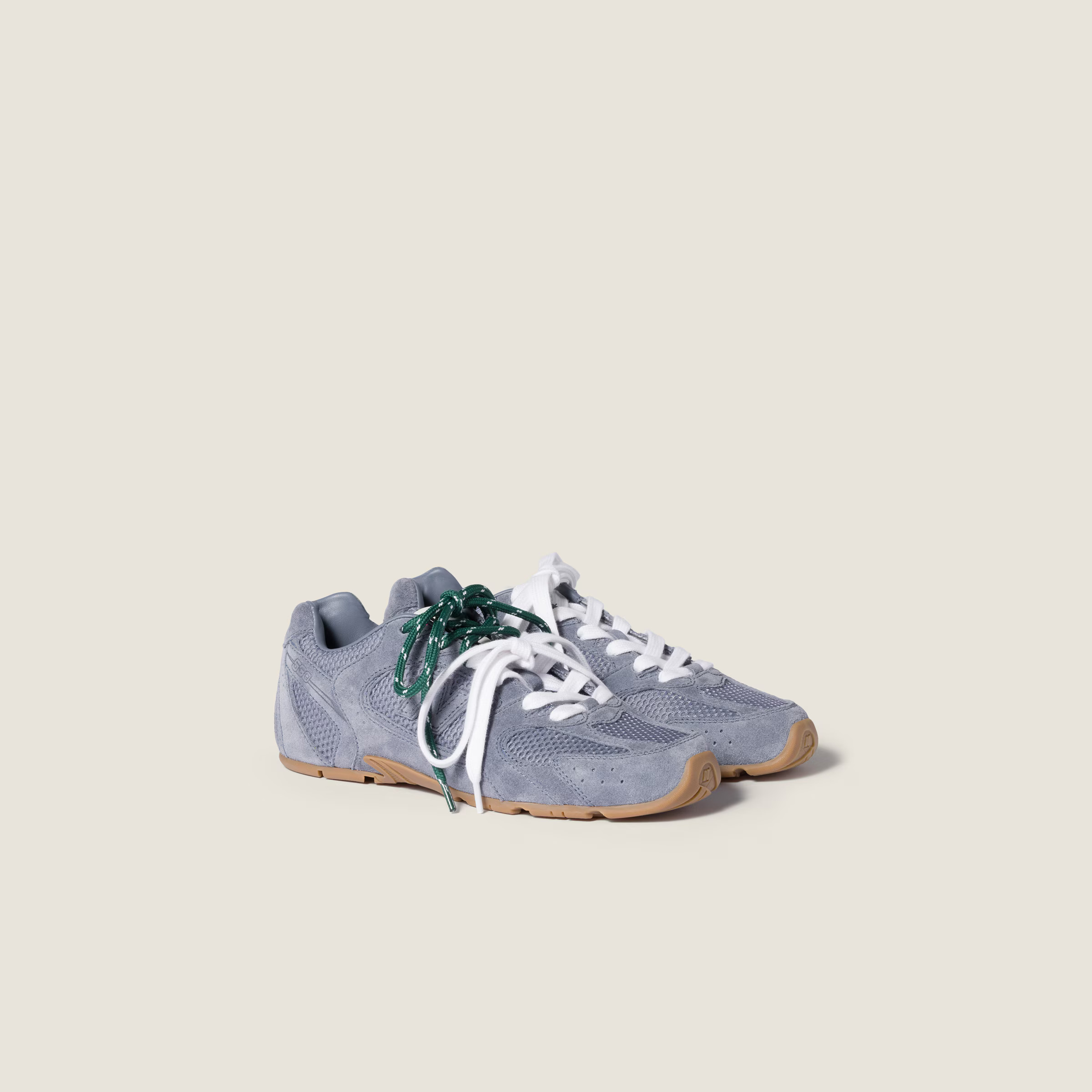 New Balance X Miu Miu 530 SL suede and mesh sneakers - Collection Collections | Miu Miu | Miu Miu UK