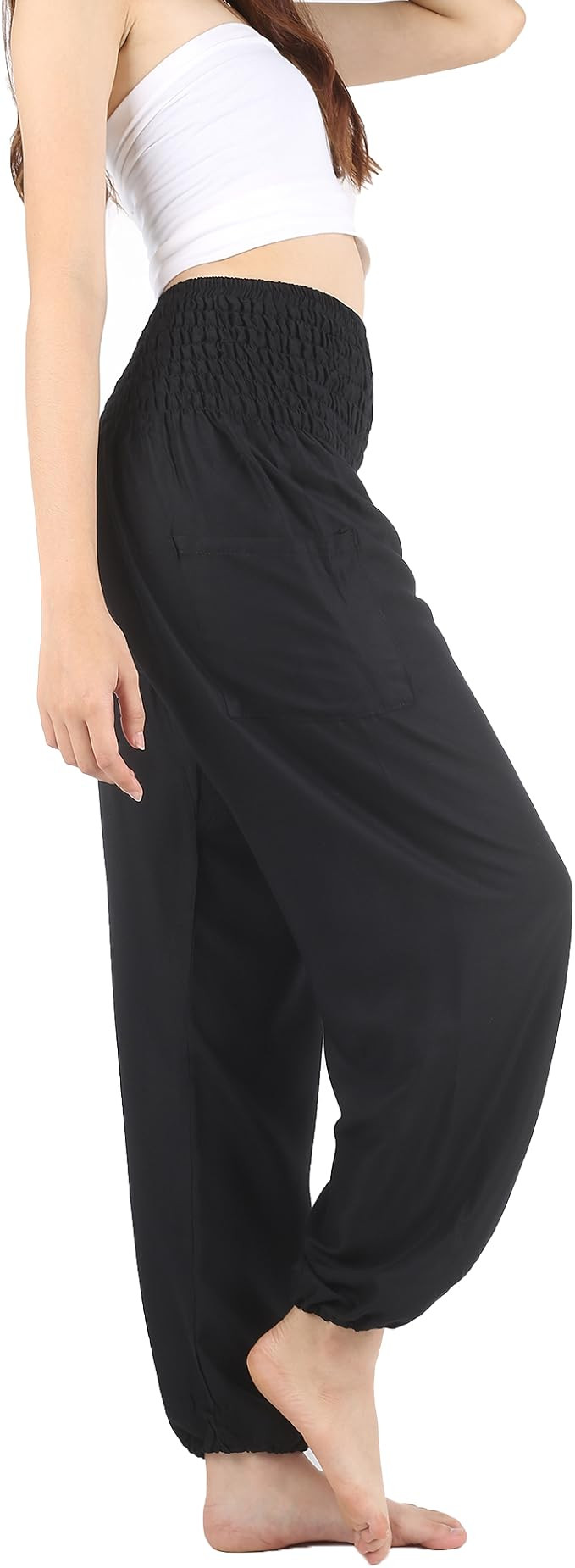 Boho Pants Harem Pants Yoga Trousers for Woman Bohemian Beach Pants | Amazon (US)