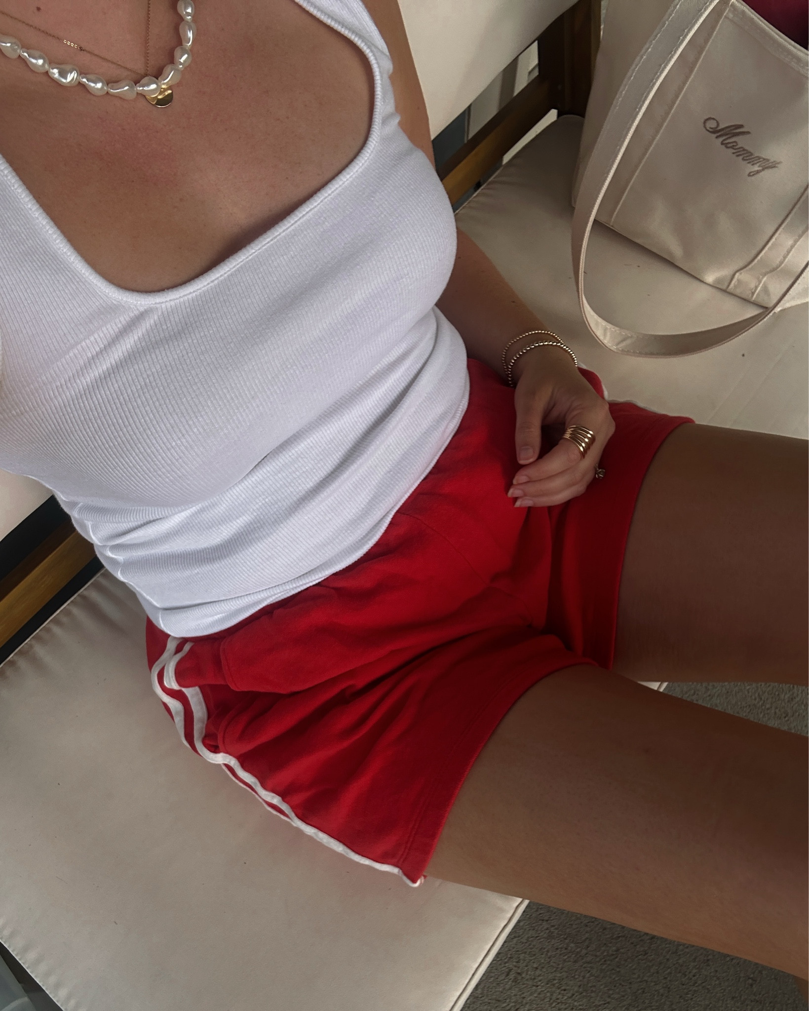 Simple Memorial Day weekend/ summer outfit. Red shorts are M, top is a M   

#LTKSummerEdit #LTKSaleAlert #LTKStyleTip