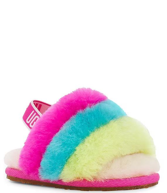 Girls' Fluff Yeah Logo Detail Slide Slipper Crib Shoes (Infant) | Dillard's