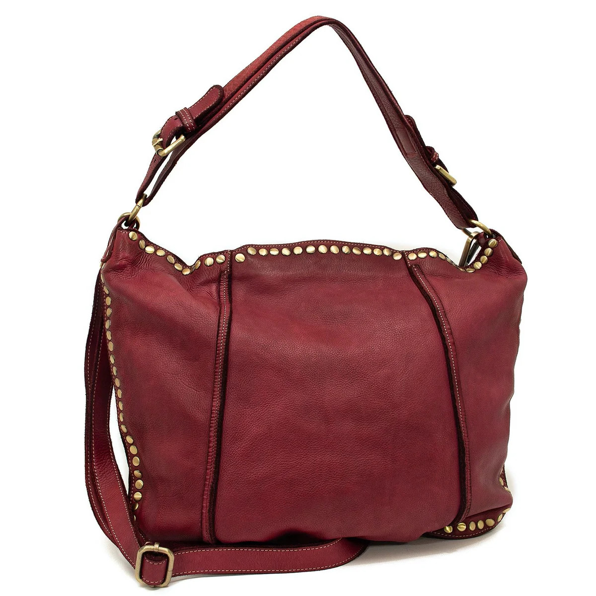 Anna Hobo in Cranberry | Bolsa Nova Handbags