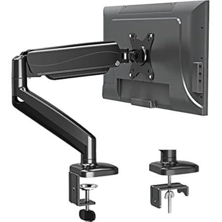ErGear 13”-32” Single Monitor Desk Mount Stand Kit, Full Motion Gas Spring Arms with Clamp On/Gromme | Amazon (US)