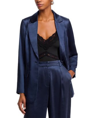 AQUA Satin Blazer - Exclusive  | Bloomingdale's Women | Bloomingdale's (US)