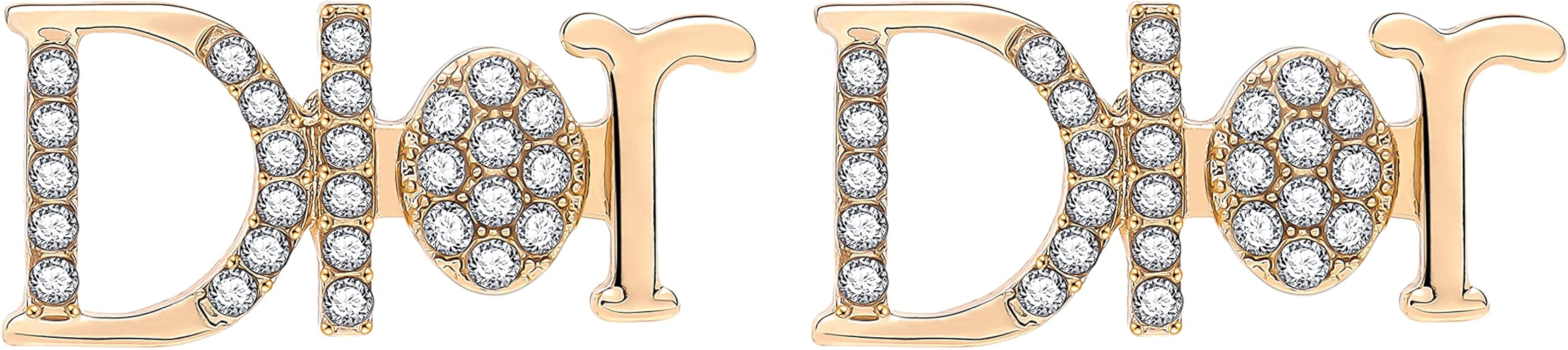 D Earrings Initial Letter Earrings - Sterling Silver Hypoallergenic Cubic Zirconia Earrings Color... | Amazon (US)