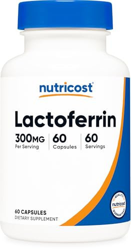 Nutricost Lactoferrin Capsules (60 Capsules, 300mg) 60 Servings, GMO-Free | Amazon (US)