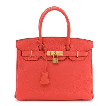 Togo Birkin 30 Rose Jaipur | FASHIONPHILE (US)