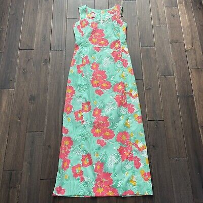 Lilly Pulitzer The Lilly Vintage 60s/70s Floral Maxi Dress Gown 12 RARE  | eBay | eBay US