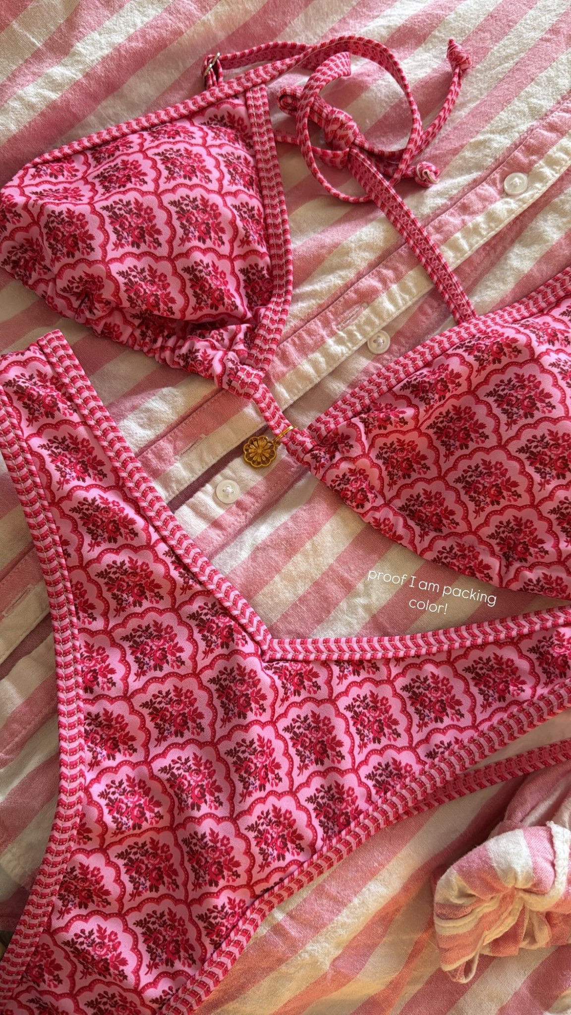 packing for vacation!! 🩷 

Striped shirt is from Old Navy last season, I will link similar options! 

#LTKSeasonal #LTKTravel #LTKSwim