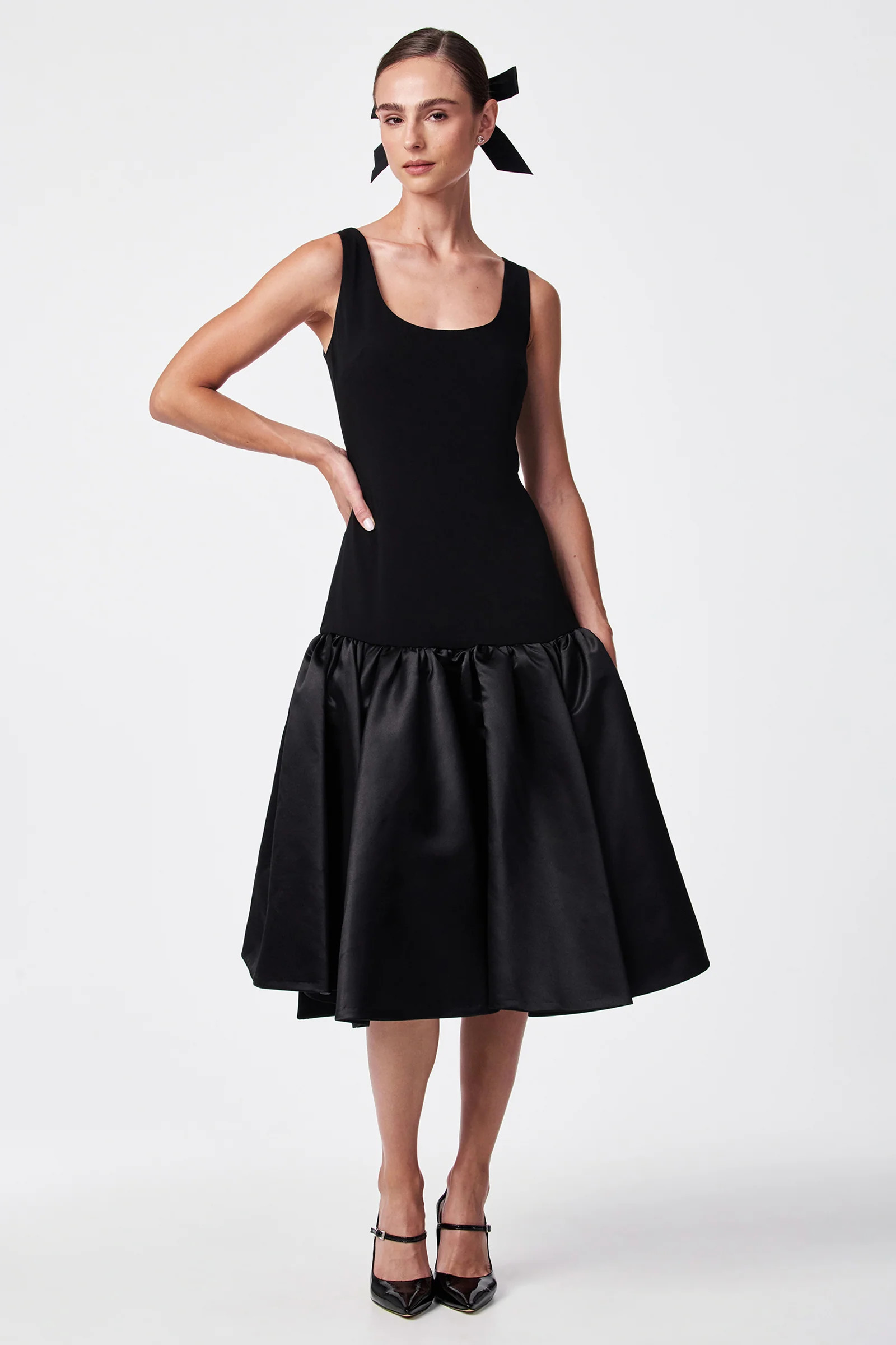 Sina Drop Waist Midi Dress | Trina Turk