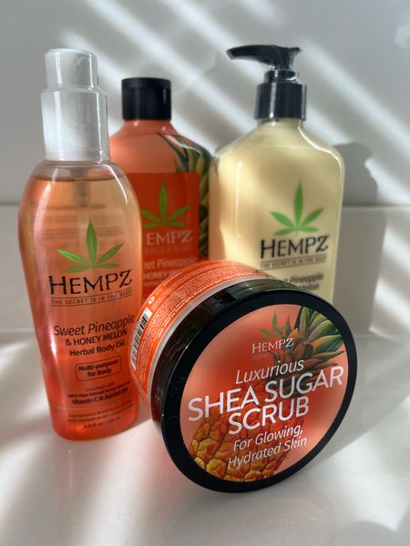 HEMPZ herbal skincare. Sweet Pineapple & Honey Melon is one of my favorite collections. Scrub is hands down the best!

#LTKMostLoved #LTKfindsunder50 #LTKbeauty