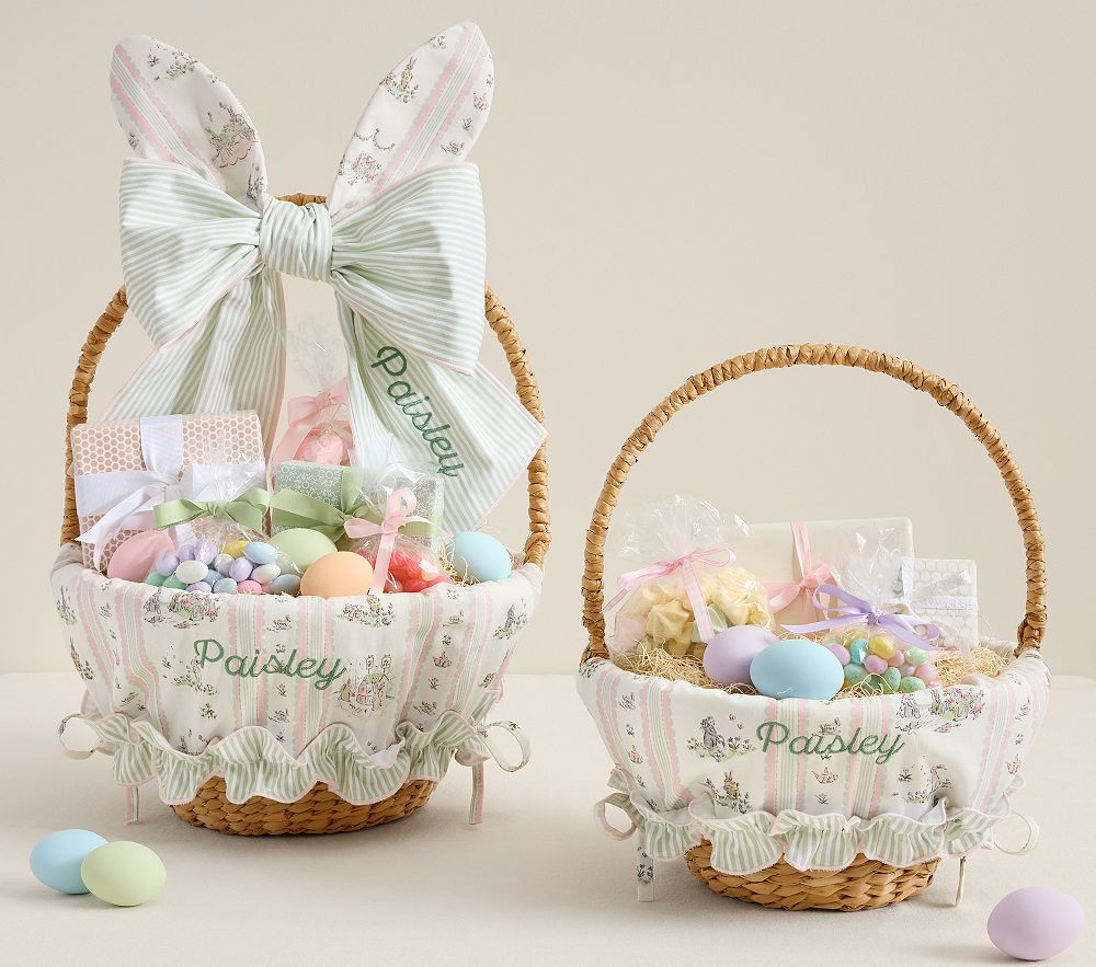 Riley Sheehey Linear Easter Basket Liner | Pottery Barn Kids