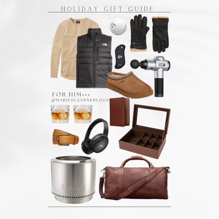 Holiday gift guide for him, gift guide for husbands, gifts for men, gifts for boyfriend, gifts for dad, mariesuzanneblogs 

#LTKGiftGuide #LTKSeasonal #LTKHoliday