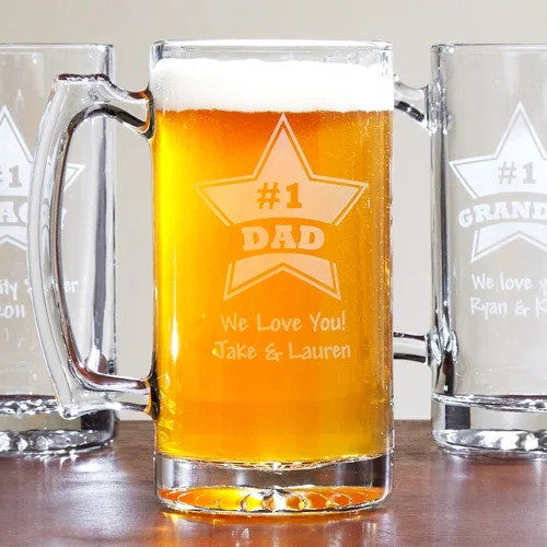 Personalized Giant #1 Beer Mug, 25 oz | Walmart (US)