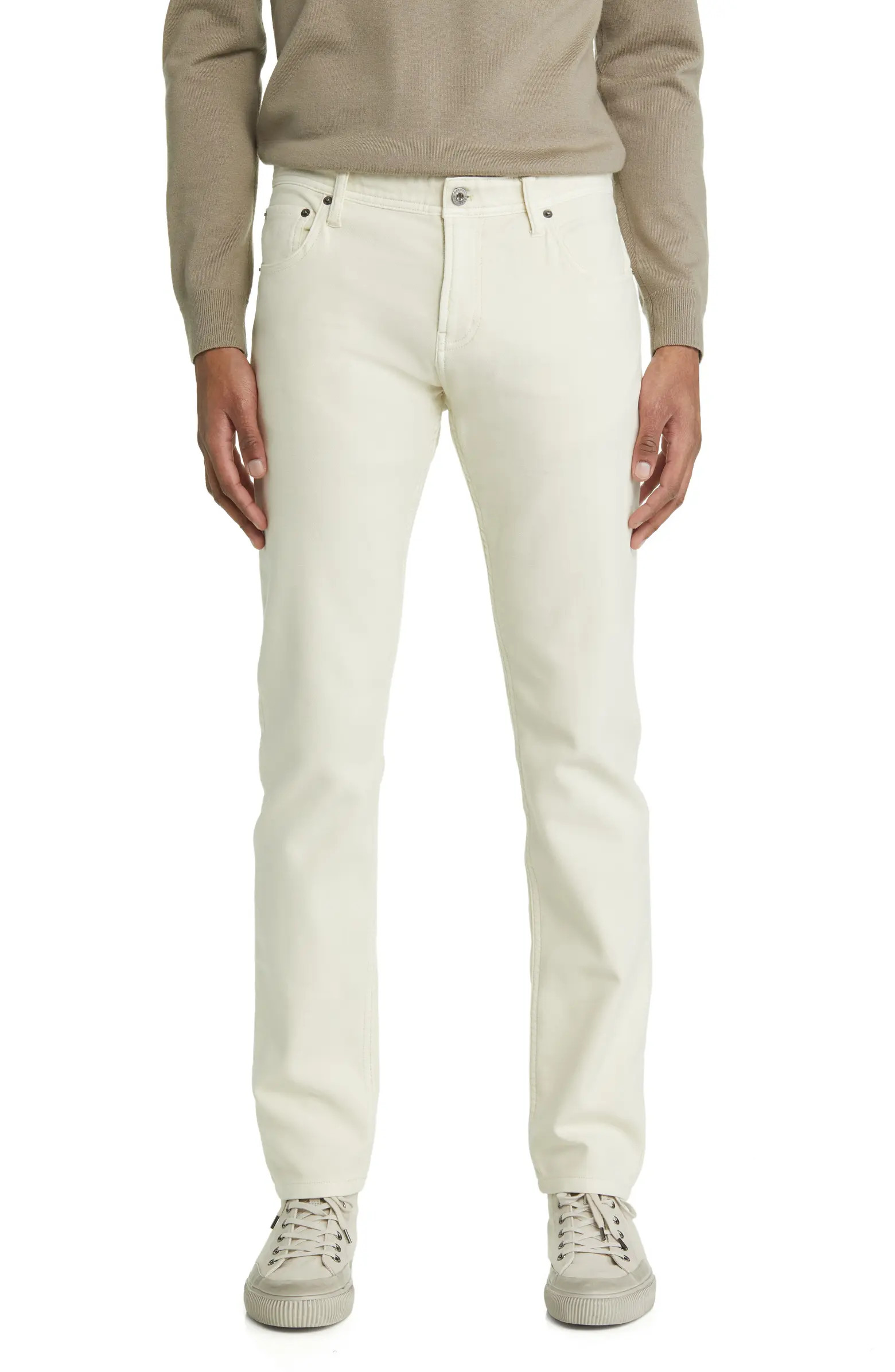 Comfort Terry Five-Pocket Tailored Fit Pants | Nordstrom
