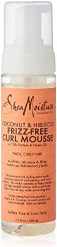 SHEA MOISTURE Sheamoisture Coconut & Hibiscus Frizz-free Curl Mousse - 7.5 Fl Oz, 7.5 Oz (290612... | Amazon (US)