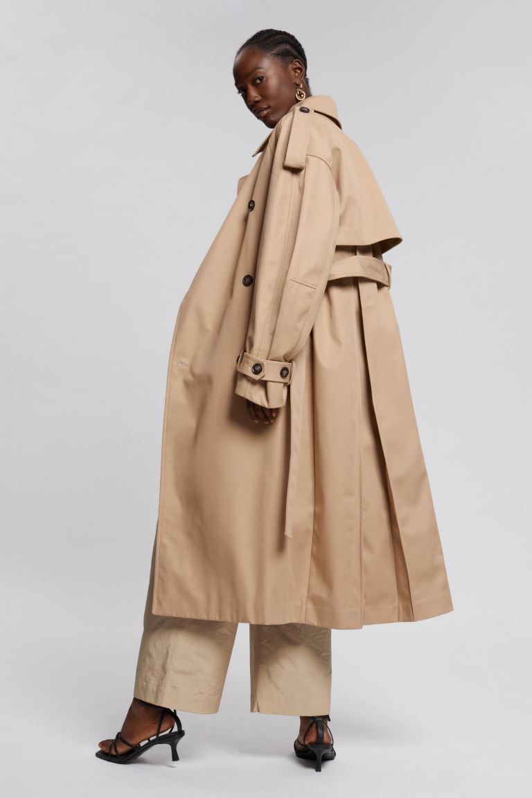 Oversized Wide Sleeve Trench Coat | H&M (UK, MY, IN, SG, PH, TW, HK)