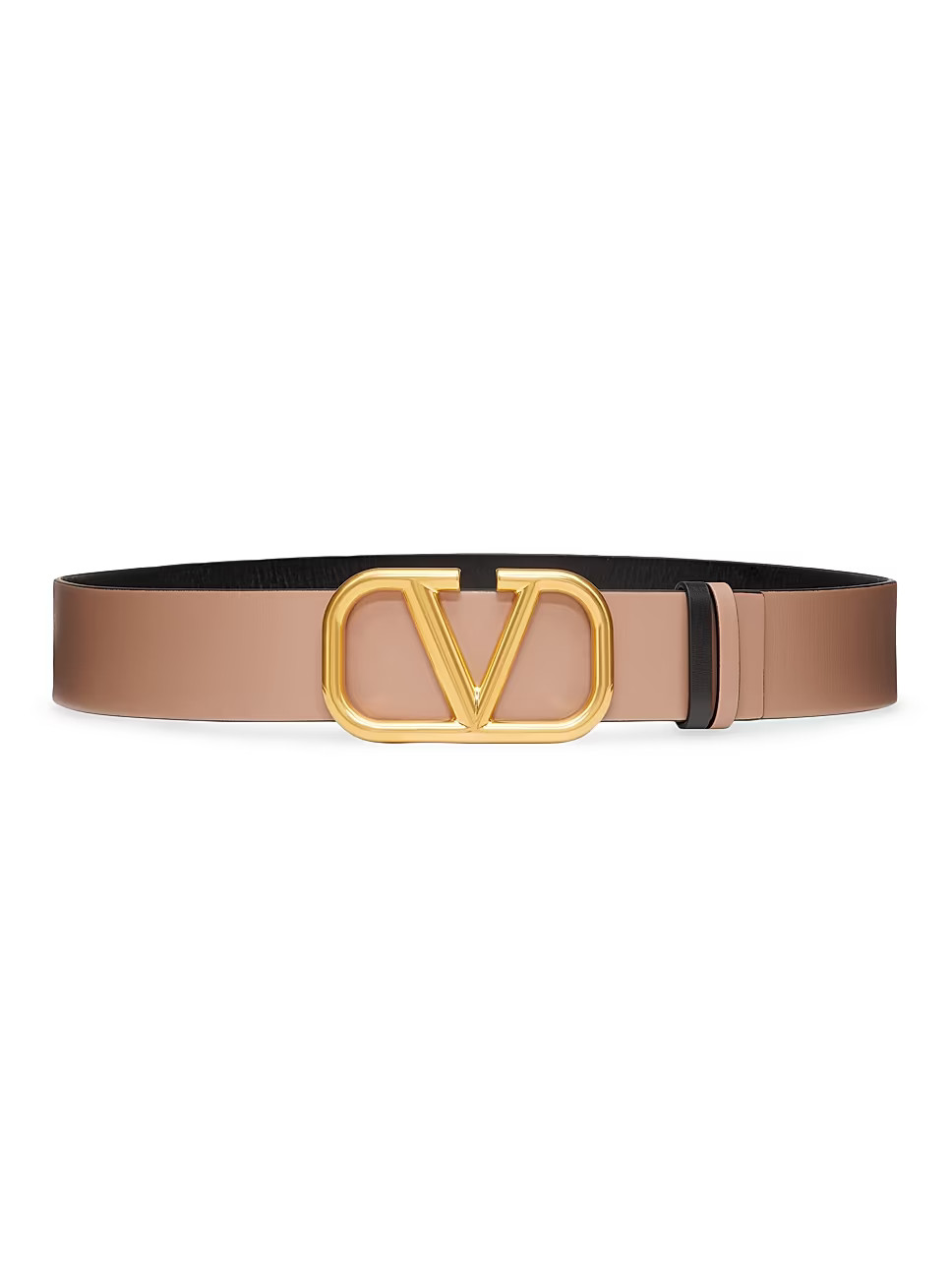 Reversible Vlogo Signature Belt In Glossy Calfskin 40 Mm | Saks Fifth Avenue