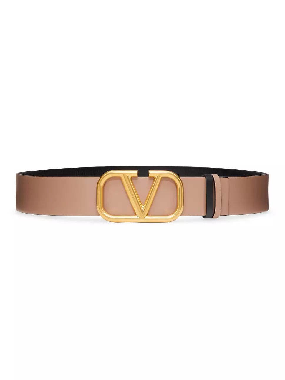 Reversible Vlogo Signature Belt In Glossy Calfskin 40 Mm | Saks Fifth Avenue