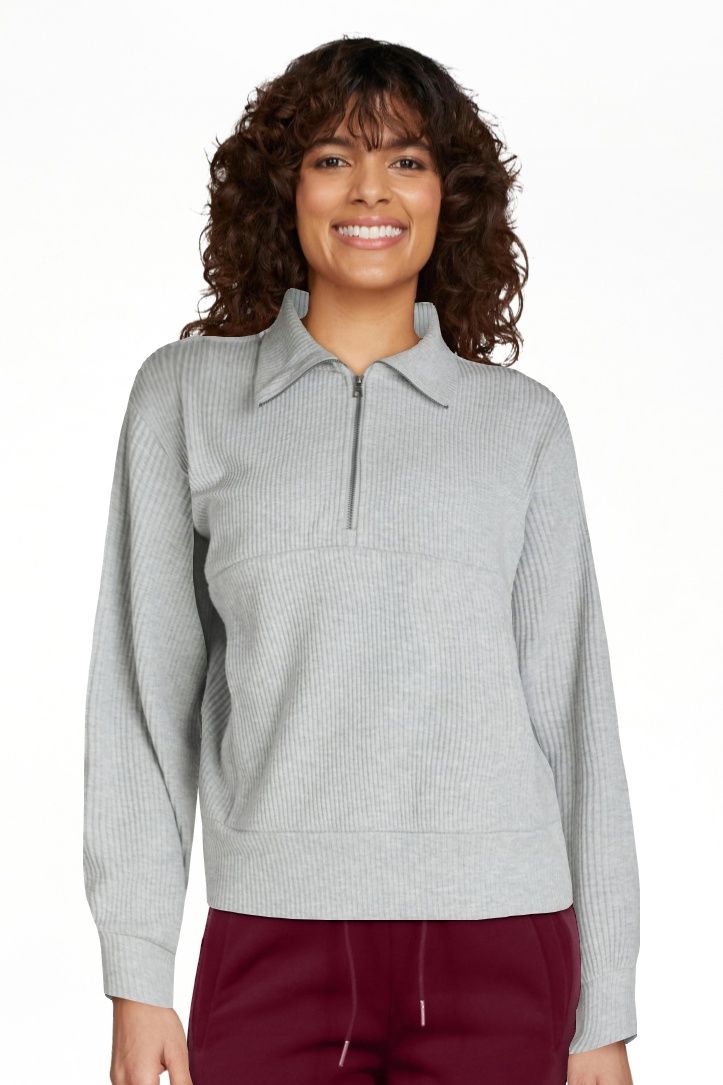 Avia Women's Brushed Rib Pullover, Sizes XS-XXXL - Walmart.com | Walmart (US)