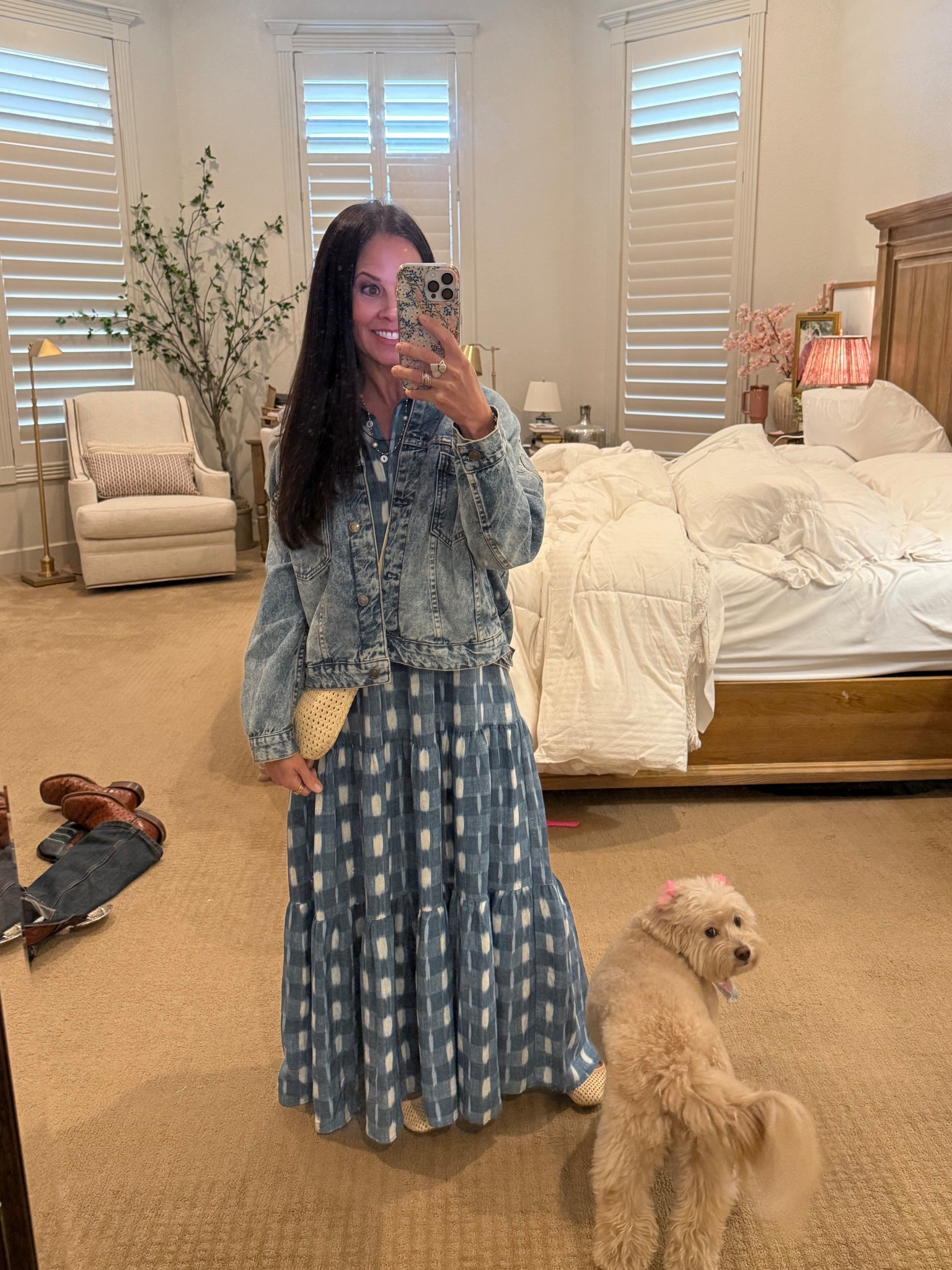 Can’t link the dog but linked everything else. 🥰 Dress is small, jacket XS!

#LTKSaleAlert #LTKOver40 #LTKPetite