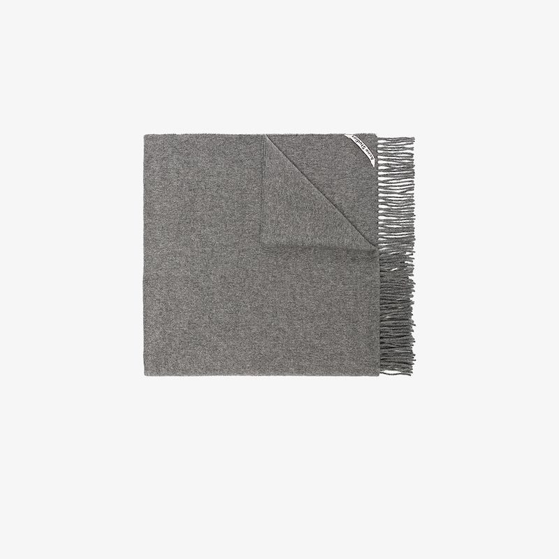 Acne Studios grey canada wool scarf | Browns Fashion